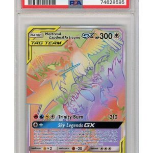 Moltres & Zapdos & Articuno GX 69/68 PSA 9