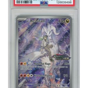 N's Reshiram Journey Together Stam 167/159 Box Topper PSA 9