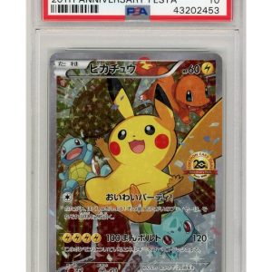 Pikachu 20th Anniversary Festa 279/XY-P PSA 10Pikachu 20th Anniversary Festa 279/XY-P PSA 10 - Bagside