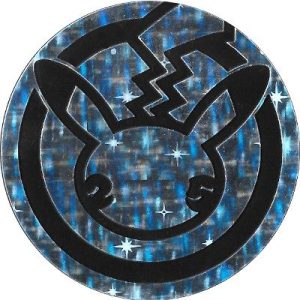 Pikachu 25-års jubilæum Pokemon mønt (Sølv - Starlight Holo) - Stor