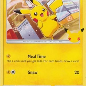 Pikachu - 25/25 (Non Holo) - 25 års jubilæum - McDonald's Promo - Pokemon McDonald's Collection 2021