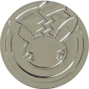 Pikachu Pokemon mønt (Sølv) - Almindelig