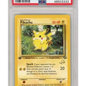 Pikachu W Stamp 60/64 1st Edition PSA 9