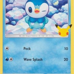 Piplup - 20/25 (Non Holo) - 25 års jubilæum - McDonald's Promo - Pokemon McDonald's Collection 2021
