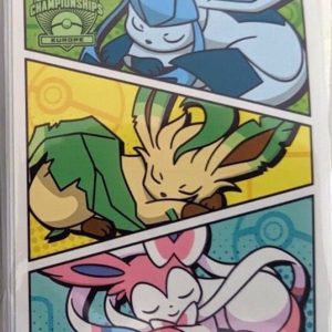 Pokémon Championships - Europe 2022 - Glaceon, Leafeon & Sylveon Deck Protector Sleeves 65 stk. top-loading (66x91mm) -