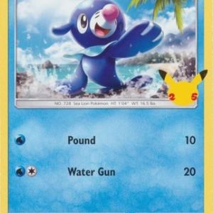 Popplio - 23/25 (Non Holo) - 25 års jubilæum - McDonald's Promo - Pokemon McDonald's Collection 2021