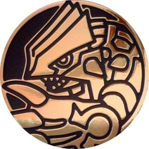 Primal Groudon Pokemon mønt (Guld - Mirror Holo) - Almindelig