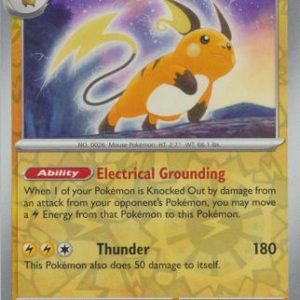 Raichu - 026/165 - Reverse