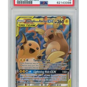 Raichu & Alolan Raichu GX 54/236 PSA 10