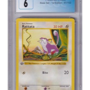 Rattata 61/102 1st Edition CGC 6