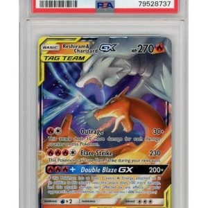 Reshiram & Charizard GX 20/214 PSA 7