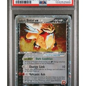 Rocket's Entei ex 97/109 PSA 8