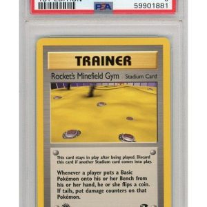 Rocket's Minefield Gym 119/132 1st Edition PSA 9