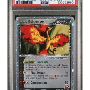 Rocket's Moltres ex 100/109 PSA 8
