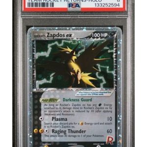 Rocket's Zapdos ex 106/109 PSA 8