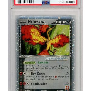 Rocket´s Moltres ex 100/109 PSA 6