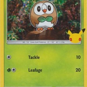 Rowlet - 7/25 (Holo) - 25 års jubilæum - McDonald's Promo - Pokemon McDonald's Collection 2021