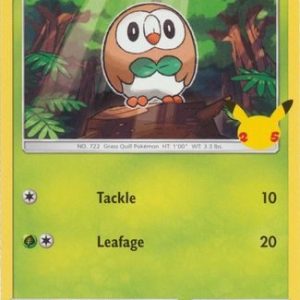 Rowlet - 7/25 (Non Holo) - 25 års jubilæum - McDonald's Promo - Pokemon McDonald's Collection 2021