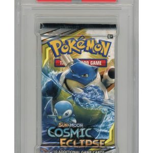 S&M Cosmic Eclipse  Blastoise & Piplup artwork PSA 10