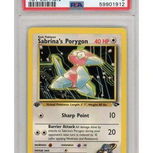 Sabrina's Porygon 98/132 1st Edition PSA 9