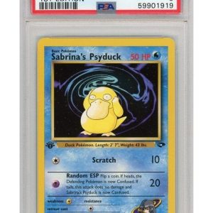 Sabrina's Psyduck 99/132 1st Edition PSA 9