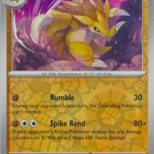 Sandslash - 028/165 - Reverse