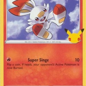 Scorbunny - 16/25 (Non Holo) - 25 års jubilæum - McDonald's Promo - Pokemon McDonald's Collection 2021