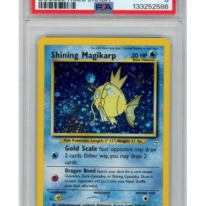 Shining Magikarp (Double Holo Error) 66/64 PSA 8