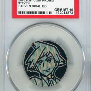 Steven Pokemon mønt (Sølv Line Holo) PSA 10