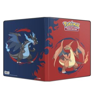 Stor mappe med pokemonmotiv (Mega Charizard X) (9 kort pr. side)