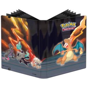 Stor softcover mappe med pokemonmotiv (Charizard - Scorching Summit) (9 kort pr. side)
