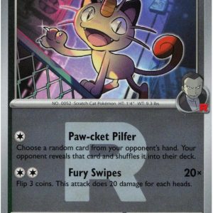 Team Rocket's Meowth - 161/217 - Reverse (Poke Ball)
