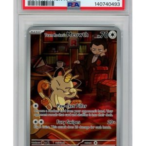 Team Rocket's Meowth 203/182 PSA 9