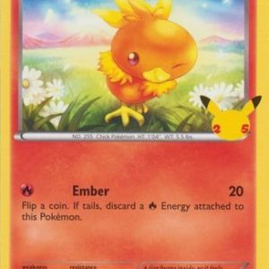 Torchic - 11/25 (Non Holo) - 25 års jubilæum - McDonald's Promo - Pokemon McDonald's Collection 2021
