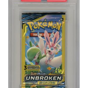 Unbroken Bonds Fun Pack Gardevoir & Sylveon artwork PSA 8
