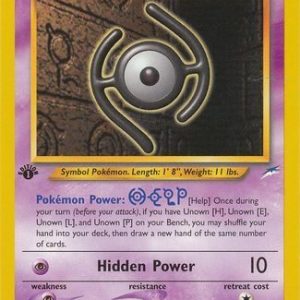 Unown [H] - 28/105 - 1st Edition