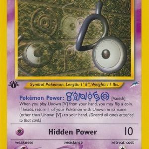 Unown [V] - 89/105 - 1st Edition