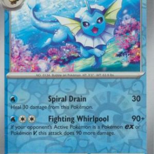 Vaporeon - 134/165 - Reverse