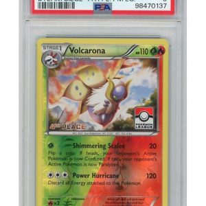 Volcarona 4th Place Stamp 15/141 Reverse Foil PSA 9