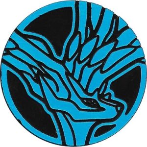 Xerneas Pokemon mønt (Blå - Rainbow Holo) - Almindelig
