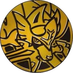 Zacian Pokemon mønt (Guld - Mirror Holo) - Almindelig