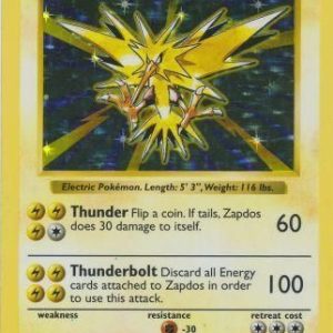 Zapdos - 16/102 - Shadowless (Holo)