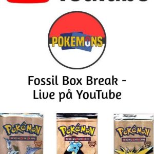 Fossil Booster pack full artwork set - live Box Break på YouTube