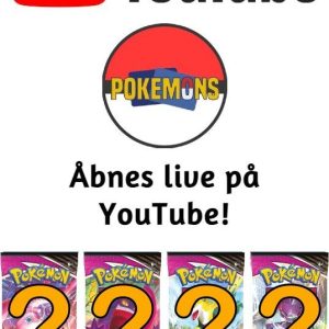 Pokemon SWSH Fusion Strike Booster Pack (4 stk) - live opening på YouTube