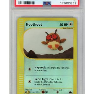 Hoothoot 65/144 Reverse Foil PSA 8