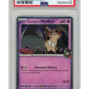 Team Rocket's Mimikyu STAFF 087/182 PSA 10