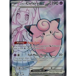 Lillie's Clefairy ex - SVP195 (4 kort - Clefairy & 3 stk. Lillies Pearl Cosmos holo) - Sealed
