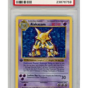 Alakazam 1/102 1st Edition PSA 8