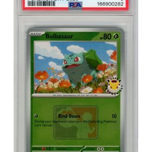 Bulbasaur Pokemon Day 2026 Stamp 001/132 Reverse Foil PSA 9