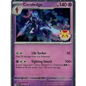 Ceruledge - 040/091  - Pokemon Day 2024 Stamp - Cosmos Holo - Sealed